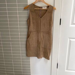 Suede dress , size M